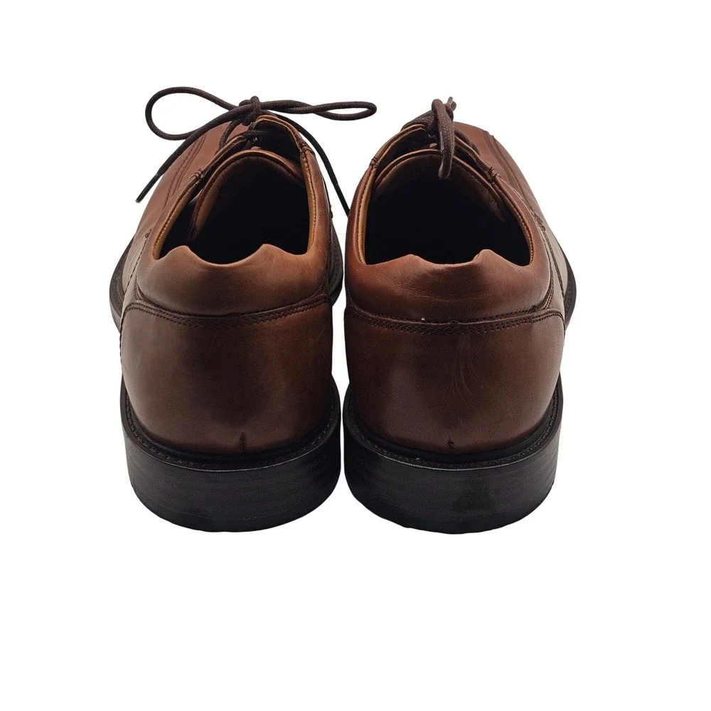 Johnston & Murphy Tabor Run Off Lace Up 11 Tan Calfskin Leather Business Classic